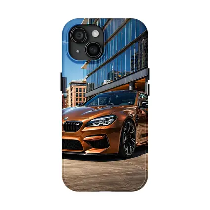 BMW M6 Bronze Coupe Urban City Setting