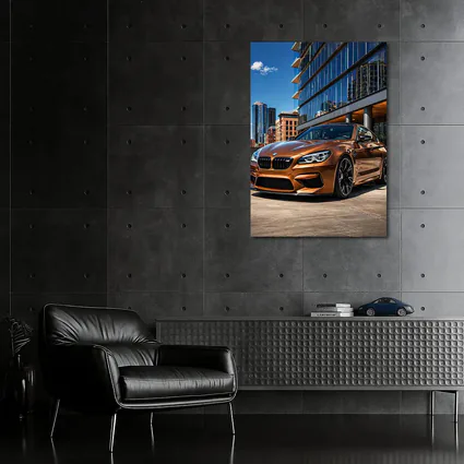 BMW M6 Bronze Coupe Urban City Setting