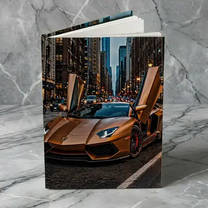 Lamborghini Aventador Gold City Street