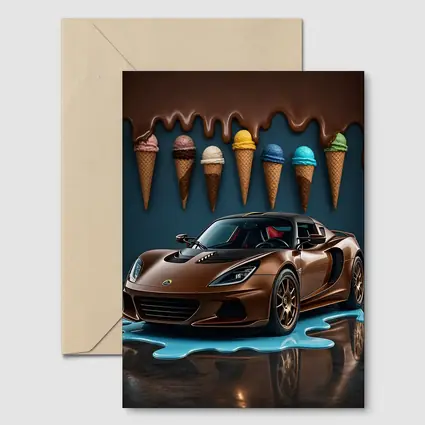 Lotus Elise Brown Sports Car Ice Cream