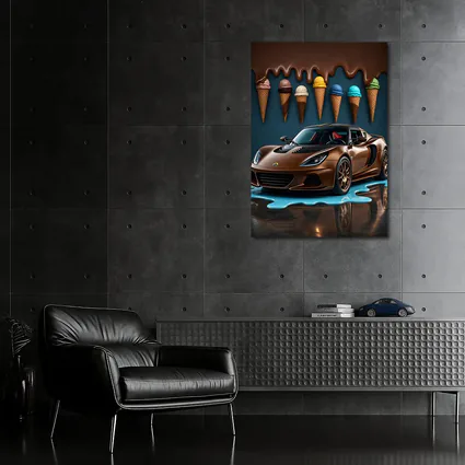 Lotus Elise Brown Sports Car Ice Cream