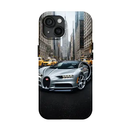 Bugatti Chiron Silver New York City Street