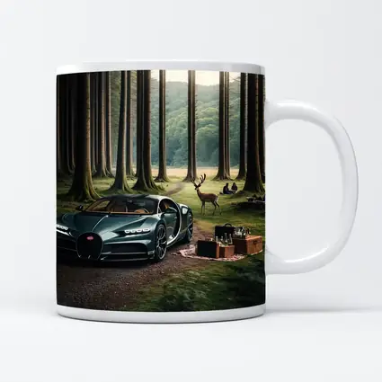 Bugatti Chiron Parked In Forest Clearing