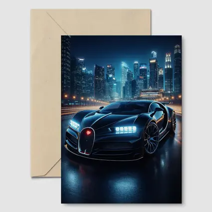 Bugatti La Voiture Noire City Night