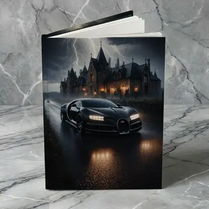 Bugatti Chiron Storm Dark Mansion Night