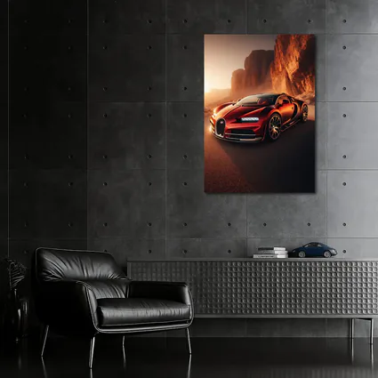 Bugatti Chiron Red Desert Canyon Drive