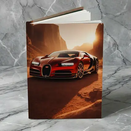 Bugatti Chiron Red Desert Canyon Sunset