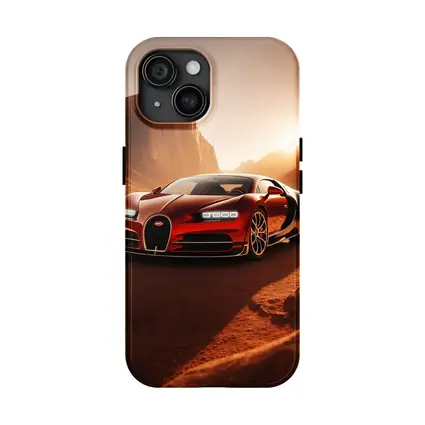 Bugatti Chiron Red Desert Canyon Sunset