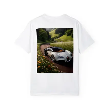 Bugatti Veyron White Supercar Winding Country Road
