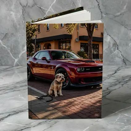 Dodge Challenger SRT Hellcat Red With Dog