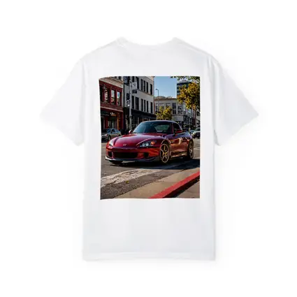 Honda S2000 Burgundy Downtown Street Scene