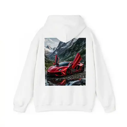 Red Lamborghini Aventador Mountain Alpine Setting