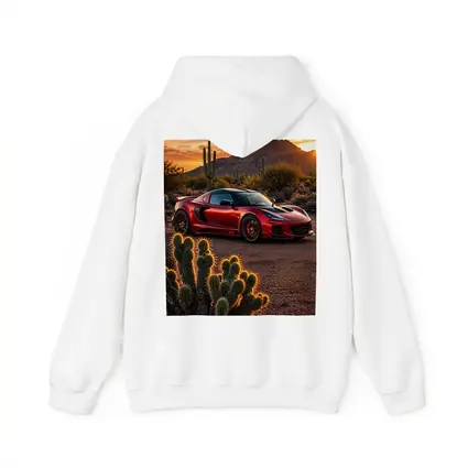 Lotus Exige Red Car Desert Sunset