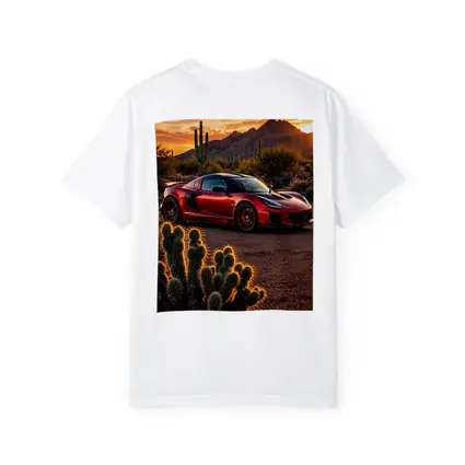 Lotus Exige Red Car Desert Sunset
