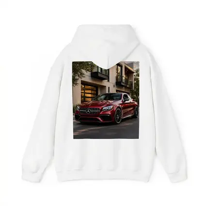 Mercedes AMG C63 Red Coupe Modern House