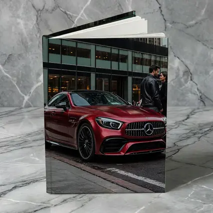 Mercedes AMG GT Red City Street Couple