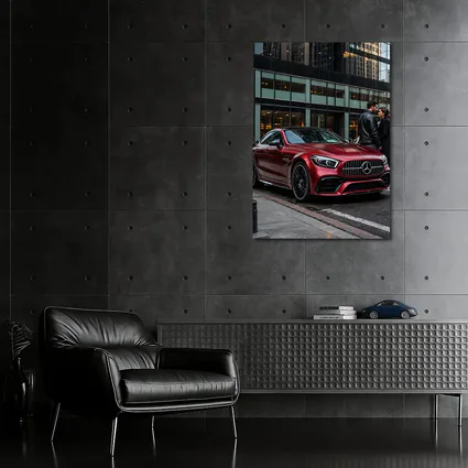 Mercedes AMG GT Red City Street Couple