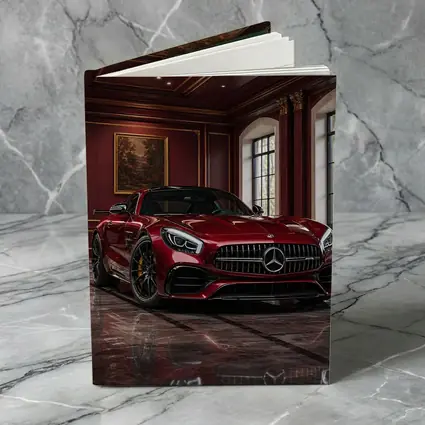 Mercedes AMG GT Red Luxury Mansion Interior