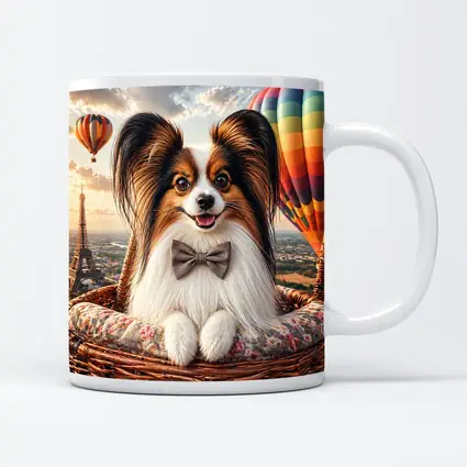 Papillon Dog Hot Air Balloon Paris