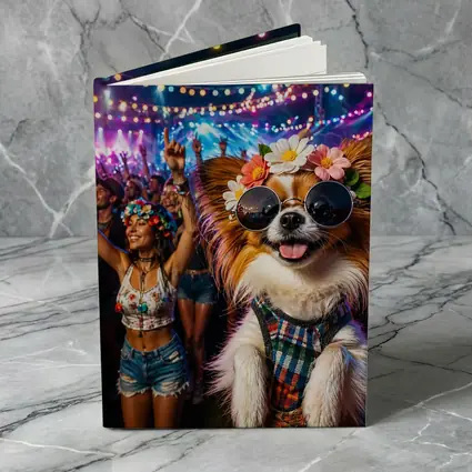 Papillon Dog at Colorful Music Festival