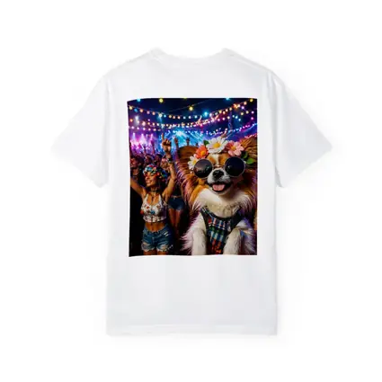 Papillon Dog at Colorful Music Festival