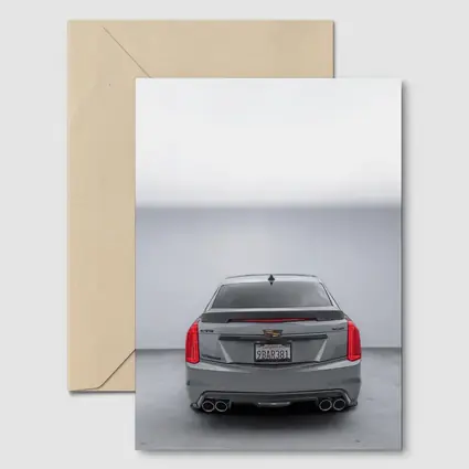 Cadillac CTS Rear View Gray Studio