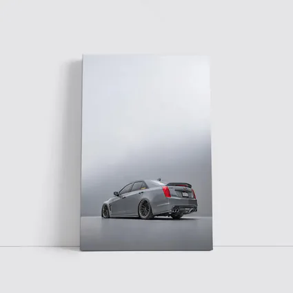 Cadillac CTS Slammed Gray Studio Shot