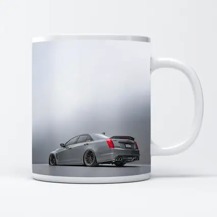 Cadillac CTS Slammed Gray Studio Shot