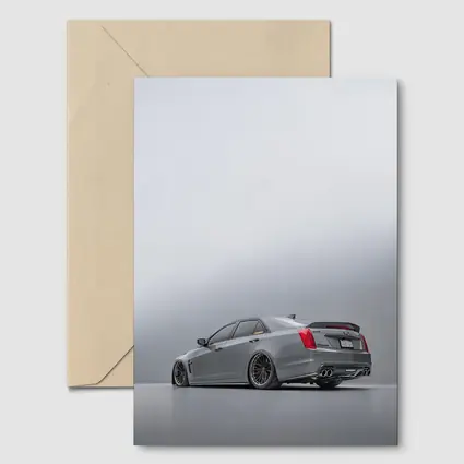 Cadillac CTS Slammed Gray Studio Shot