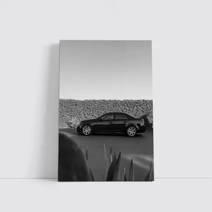 Cadillac CTS Black and White Side Profile
