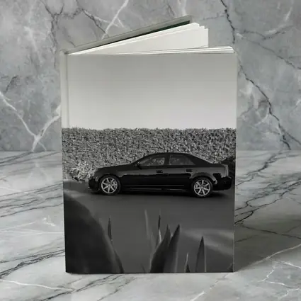 Cadillac CTS Black and White Side Profile