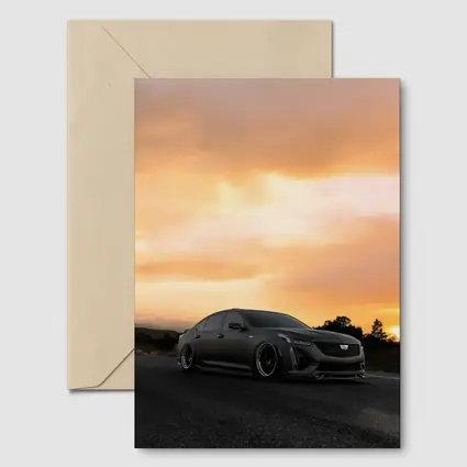 Cadillac CT5 Matte Black Sunset Road