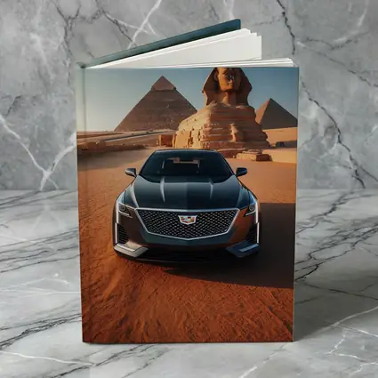 Cadillac CT6 Egypt Pyramids Sphinx Desert
