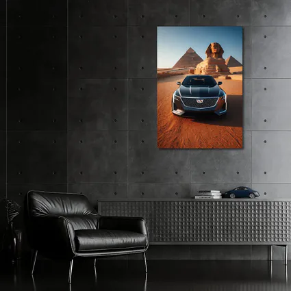 Cadillac CT6 Egypt Pyramids Sphinx Desert