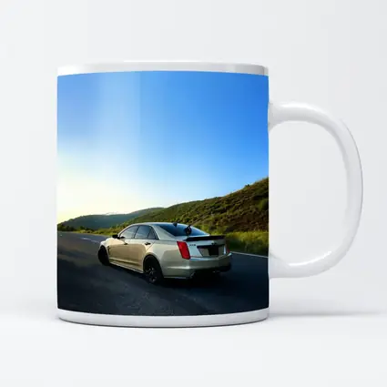Cadillac CTS V On Mountain Highway
