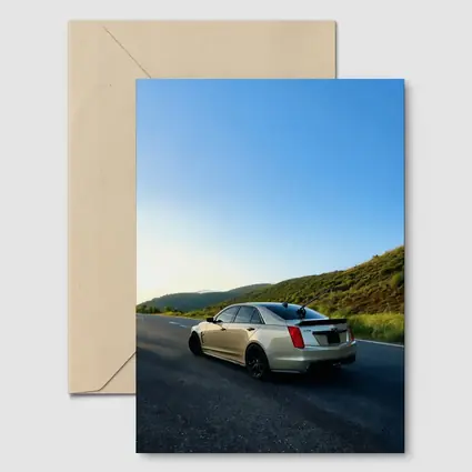 Cadillac CTS V On Mountain Highway