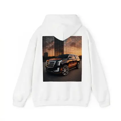 Cadillac Escalade Flame Wrap City Sunset