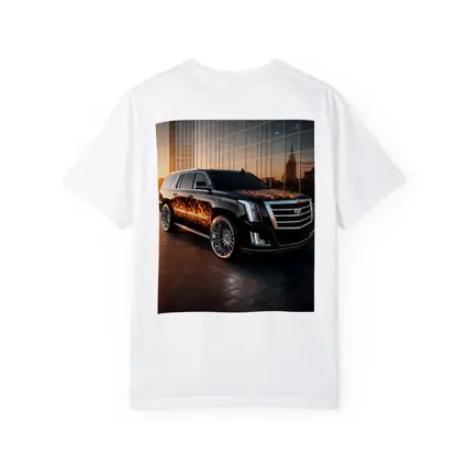 Cadillac Escalade Flame Wrap City Sunset