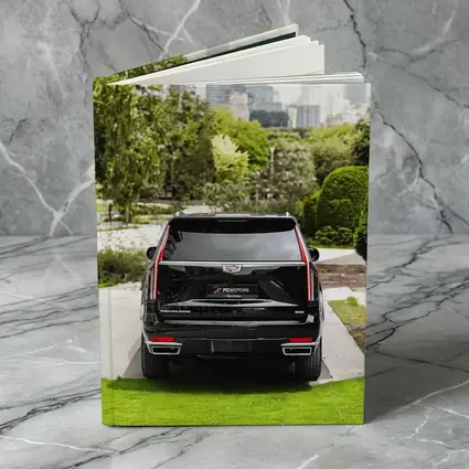 Cadillac Escalade Black SUV City Background