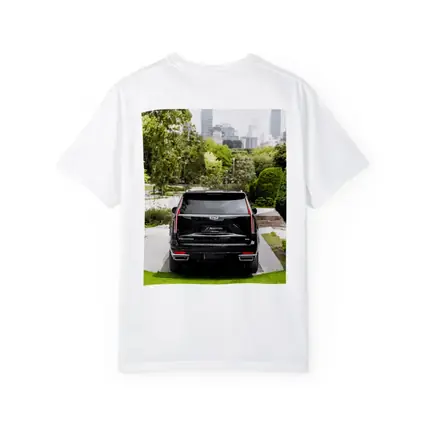 Cadillac Escalade Black SUV City Background
