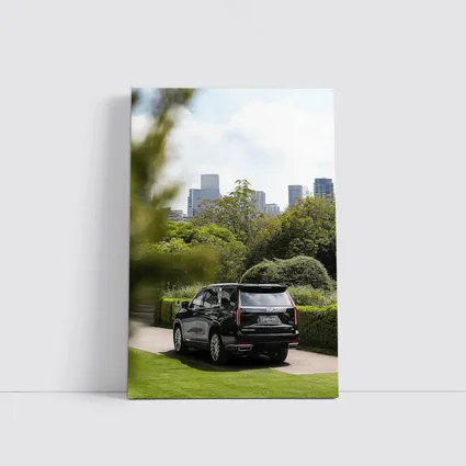 Cadillac Escalade Black SUV City Park