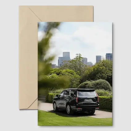 Cadillac Escalade Black SUV City Park