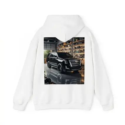Cadillac Escalade Black SUV Inside Garage