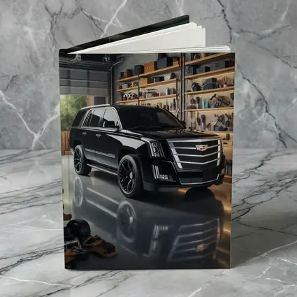 Cadillac Escalade Black SUV Inside Garage