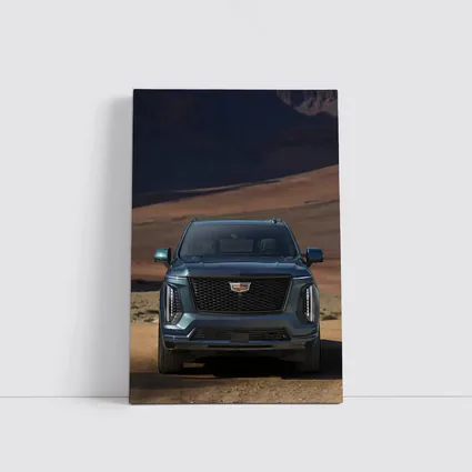 Cadillac Escalade SUV Desert Canyon Front View