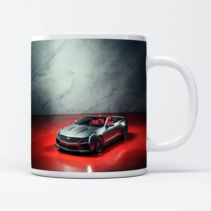 Cadillac XLR Roadster Silver Red Marble
