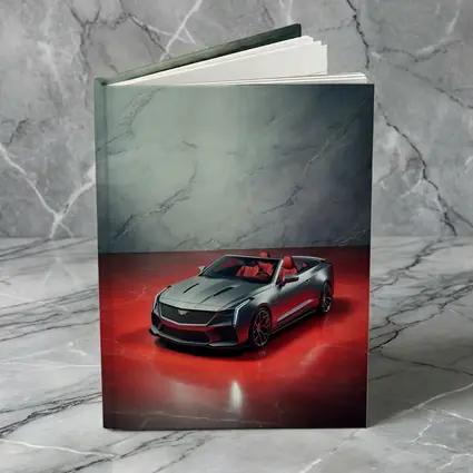 Cadillac XLR Roadster Silver Red Marble