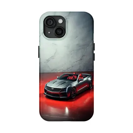 Cadillac XLR Roadster Silver Red Marble