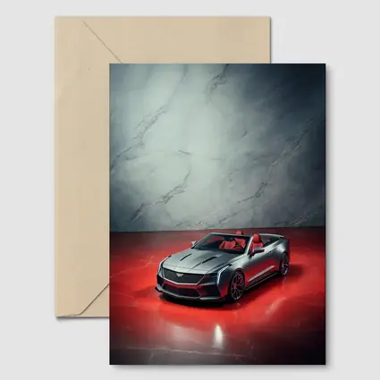 Cadillac XLR Roadster Silver Red Marble