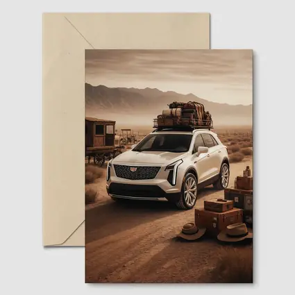 Cadillac XT4 SUV Desert Adventure Scene